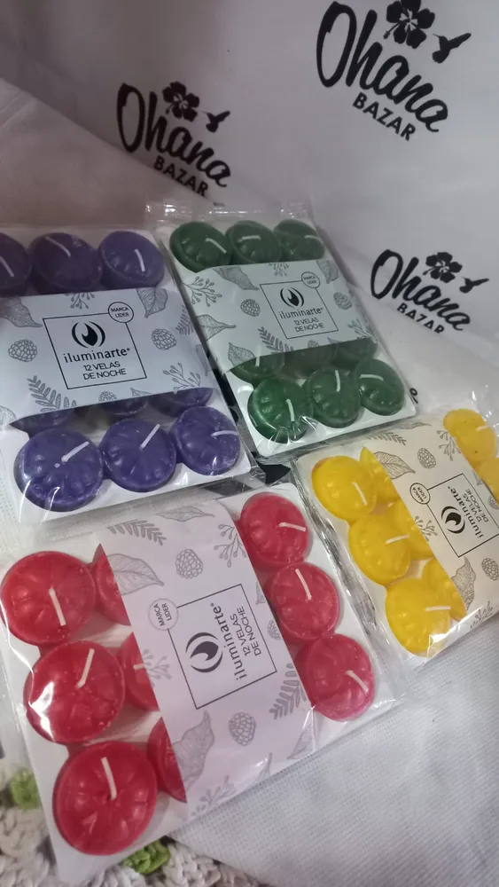Velas de soja de colores